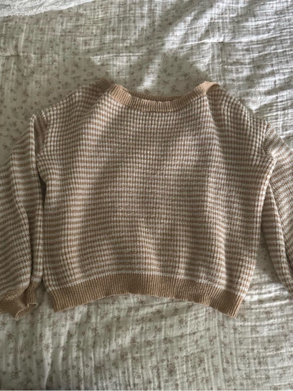 Cozy Beige Knit Women's Sweater - Picture 1 of 1